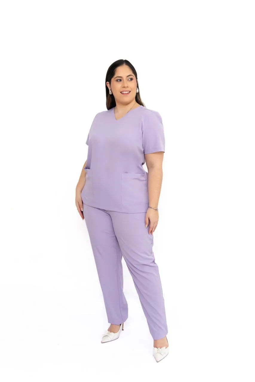 Conjunto Clasico Feminino - Gabardina semi elastizada